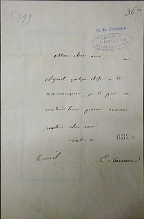 ingrandisce in nuova finestra l'immagine di lettera di Camillo Benso conte di Cavour (c.1r)