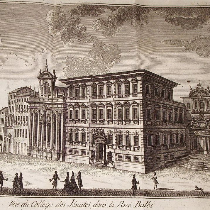 il palazzo di via balbi, sede del collegio dei gesuiti poi della biblioteca universitaria di genova