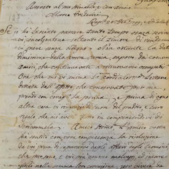 particolare di un esemplare del fondo federici della Biblioteca Univerisitaria di Genova