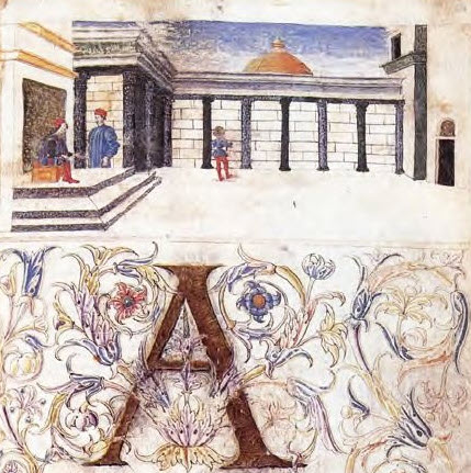 pagina manoscritta conservata alla biblioteca universitaria di genova