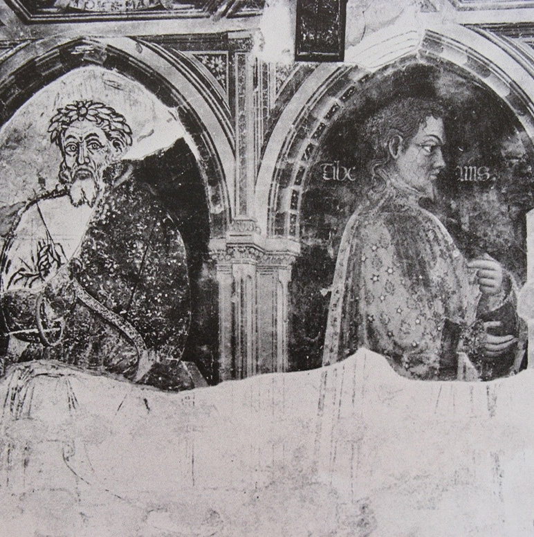 particolare di un affresco