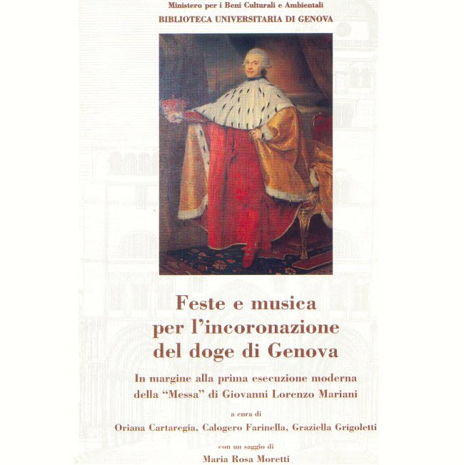 copertina della pubblicazione Feste e musica per l'incoronazione del doge di Genova