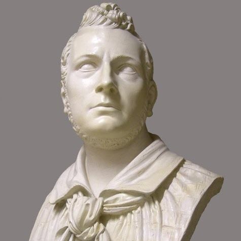 SANTO VARNI  (1807-1885)  Busto di Garibaldino