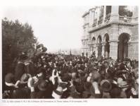 La folla acclama il Re presso il Palazzo del Governatore di Trieste (9-10 novembre 1918)