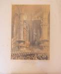 STAMPE I.48  Fer.do Perrin Lit.  C. Perrin Editore Torino  Litografia C. Perrin 1860  Il Te Deum nel Duomo di Milano