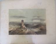 STAMPE I.49  Ferdinando Perrin Lito  C. Perrin Editore Torino  Litografia C. Perrin  Veduta panoramica da San Salvatore