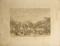 STAMPE I.33  Ferdinando Perrin Lito  C. Perrin Editore Torino  Litografia C. Perrin  Susa - Bivacco delle truppe francesi