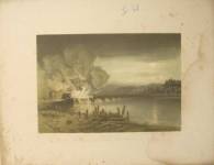 STAMPE I.41  Ferdinando Perrin Lito  C. Perrin Editore Torino  Litografia C. Perrin  Valenza - Ponte della strada ferrata fatto saltare dagli Austriaci