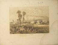 STAMPE I.42  Ferdinando Perrin Lit.  C. Perrin Editore Torino  Litografia C. Perrin  Battaglia di Palestro - Il Re Vittorio Emanuele alla testa delle truppe