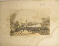 STAMPE I.53  Ferdinando Perrin Lito  C. Perrin Editore Torino  Litografia C. Perrin  Difesa di Varese di Garibaldi