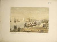 STAMPE I.93  Lit. C. Perrin  C. Perrin Editore Torino  Assedio di Gaeta - Arrivo a Mola d'un parlamento napoletano per chiedere un armistizio onde seppellire i morti 
