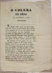 S.P.  O colera de Zena in Agosto 1835. – Genova : Stamperia Faziola, s.a. [Versi]. RARI MISC. D.33(1).