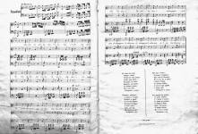 BOTTI, Alessandro Inno Nazionale popolare dell'Avvocato Goffredo Mameli. Posto in musica dal dilettante Aless.ro Botti. Dedicato alla Guardia Civica . Genova, Lit. Armanino, [1848?]. - [3] p. 34 cm. C e pf. La dedica è stampata su cartiglio incollato al front. 2.T.IV.1(1)