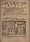 Bartolomeo Scappi Opera
