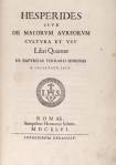 Giovanni Battista Ferrari Hesperides siue De malorum aureorum cultura et vsu libri quatuor