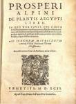 Prospero Alpino Prosperi Alpini De plantis Aegypti liber