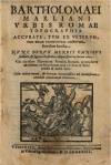 Marliani G.Bartolomeo, Urbis Romae topographia…, 1588 [2 N I 49]