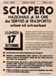 M.79.SA.88 Manifesti Associazionistici: Sciopero dei servizi di trasporto, conservato alla Biblioteca Universitaria di Genova