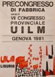 M.81.SA.178 Manifesti Associazionistici: VII congresso provinciale UILM Genova 1981, conservato alla Biblioteca Universitaria di Genova